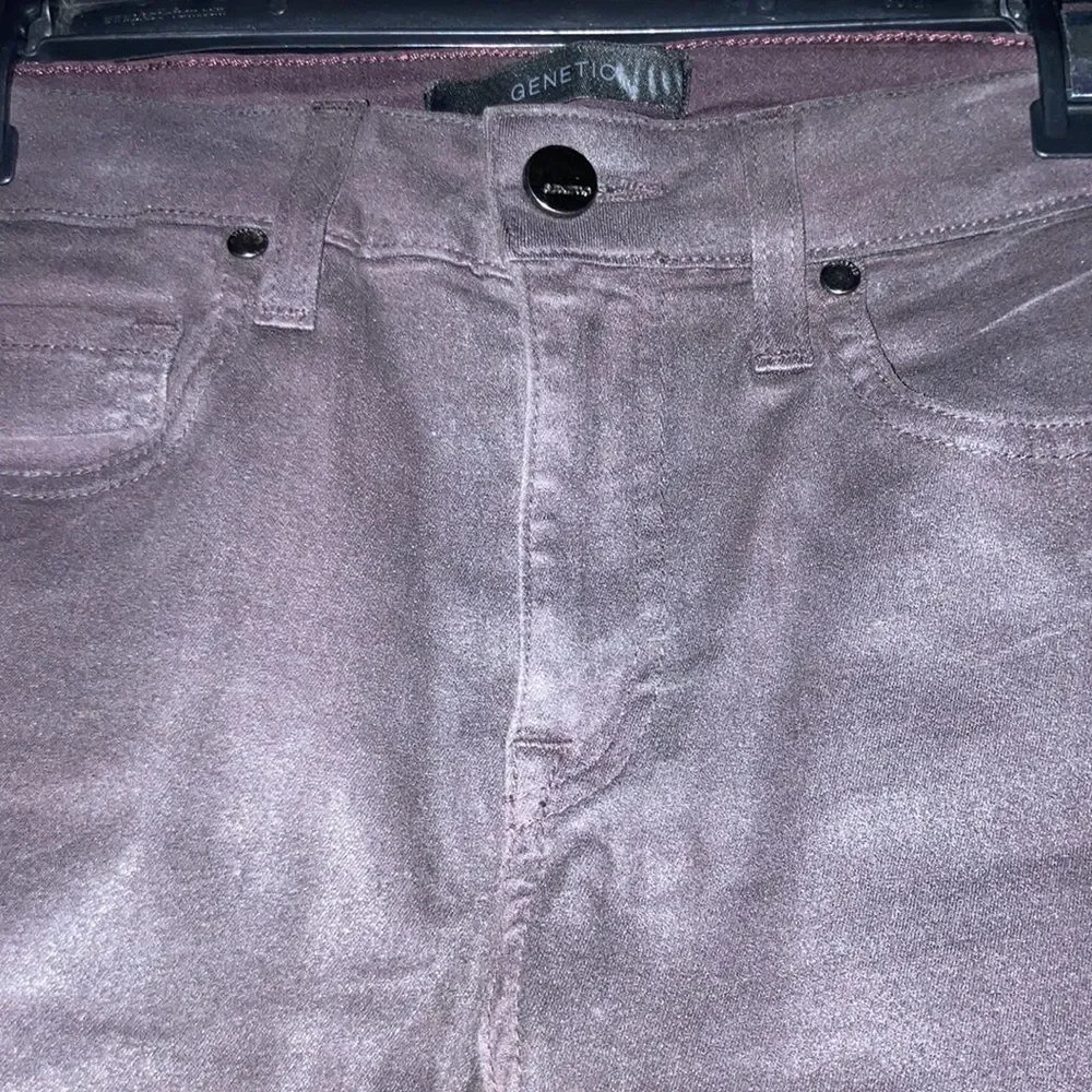 GENETIC Stem Mid Rise Skinny Jeans in Black Licorice